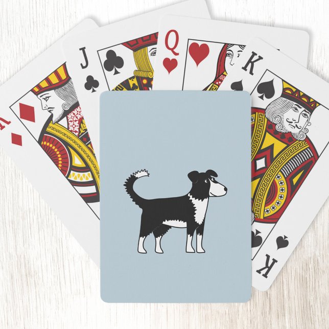 Baralho Cute Welsh Border Collie Sheepdog (Welsh Border Collie Sheepdog dog playing cards)