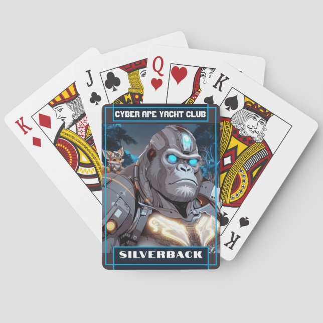 Baralho Cyber Ape Yacht Club - Silverback Playing Cards (Verso)