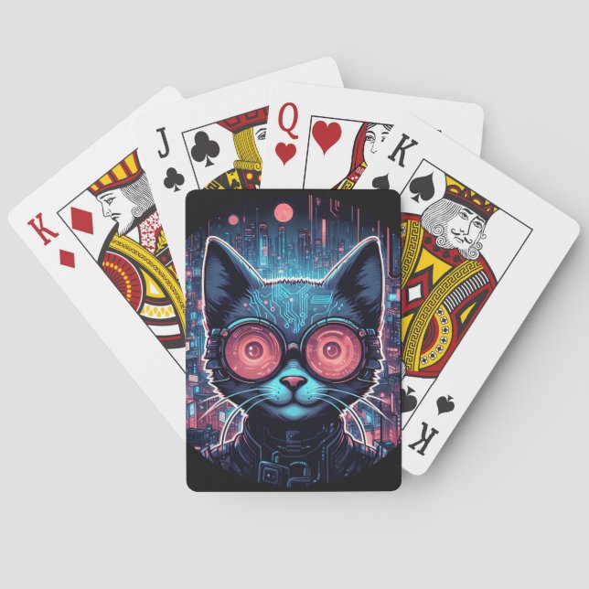 Baralho Cyber Cat Futuralista (Verso)