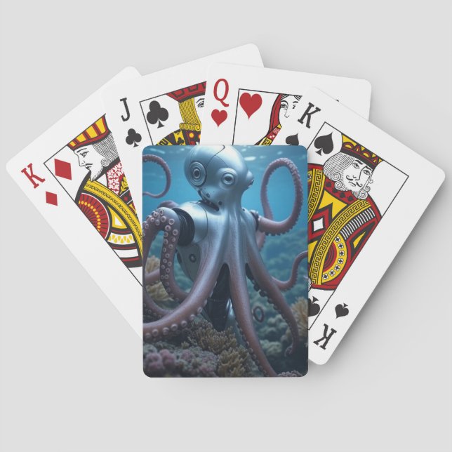 Baralho Cyber Octopus Poker playing cards (Verso)