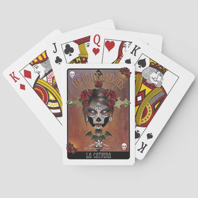 Baralho D.D.L.M. La Catrina (Verso)