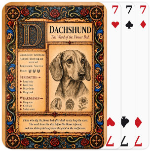 Baralho Dachshund, Arte Medieval de Bestiário