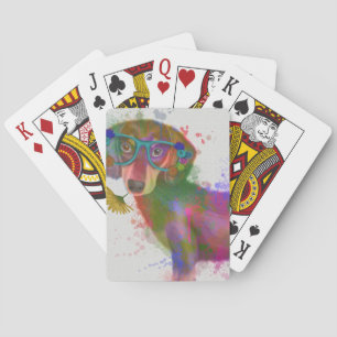 Baralho Dachshund & Glass Rainbow Splash