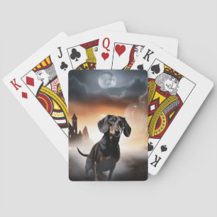 Baralho Dachshund Halloween Assustador