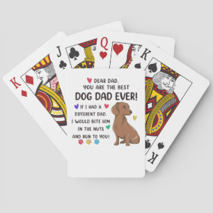 Baralho Dachshund Querido Pai Que Você É O Melhor