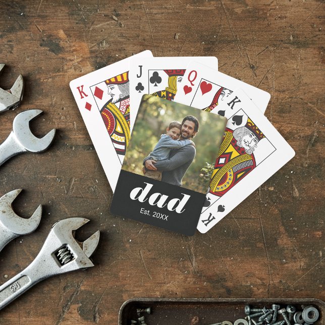 Baralho Dad Established Photo Father's Day (Criador carregado)