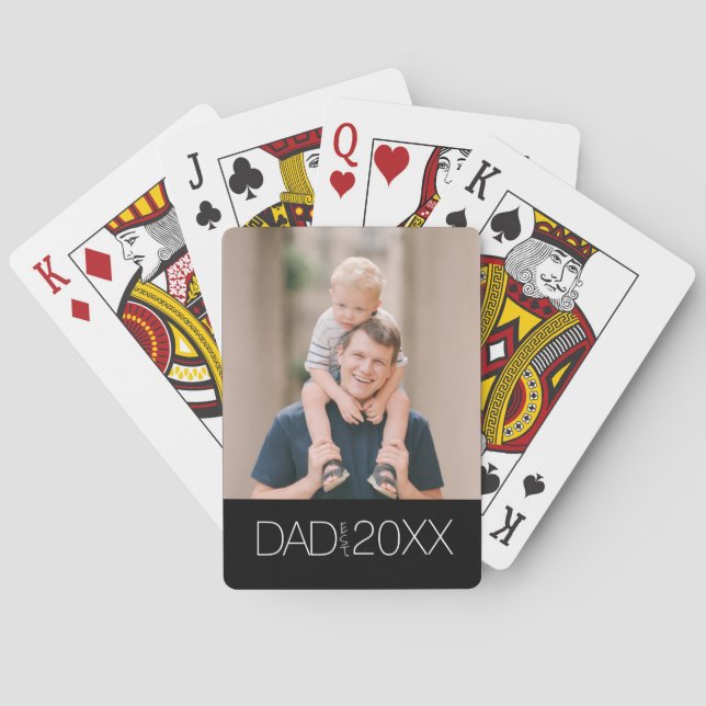 Baralho Dad Established Photo  Playing Cards (Verso)