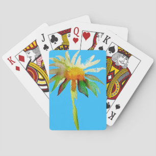 Baralho Daisy Blue Modern Art flower