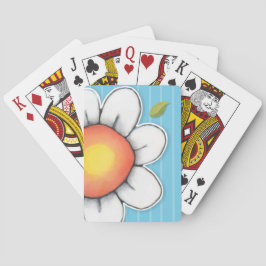 Baralho Daisy Joy Blue stripes Bicycle® Playing Cards