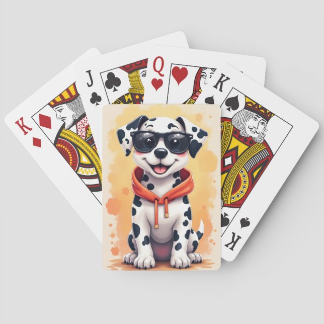 Baralho Dálmata Kawaii Engraçado Cachorro (Verso)
