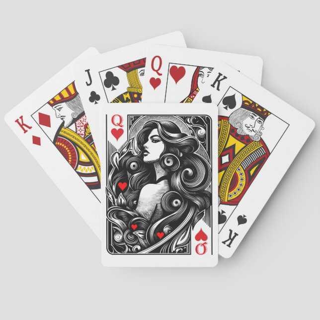 Baralho Dame de cœur à vous l'honneur  (Verso)