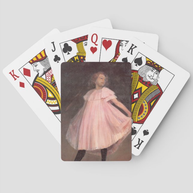 Baralho Dançarina num vestido cor-de-rosa (Verso)