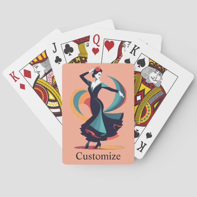 Baralho Dançarino do Flamenco Thunder_Cove (Verso)