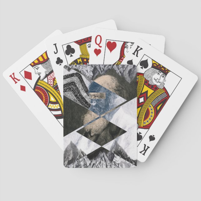 Baralho Darwin era um geólogo clássico jogando cartas (Verso)