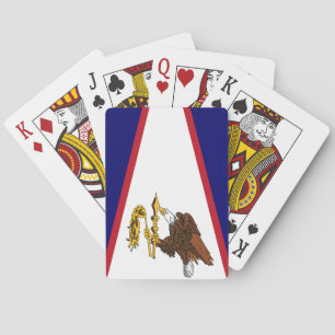 Baralho de Cartas com a Bandeira da Samoa American