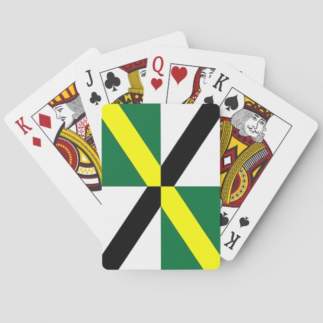 Baralho de Cartas com a Bandeira de Monterey, EUA (Verso)