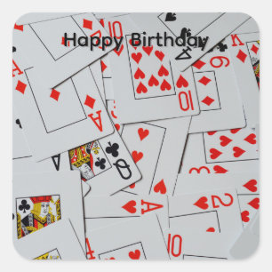 Baralho de Cartas de Jogar Espalhadas, Adesivos de