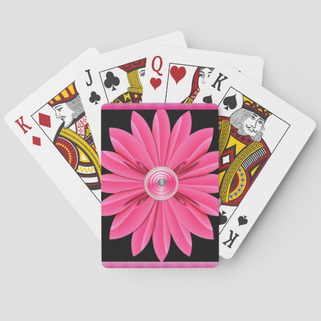 Baralho de Cartas de Jogar Florais (Verso)