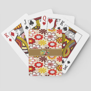 Baralho de Cartas de Jogar Florais