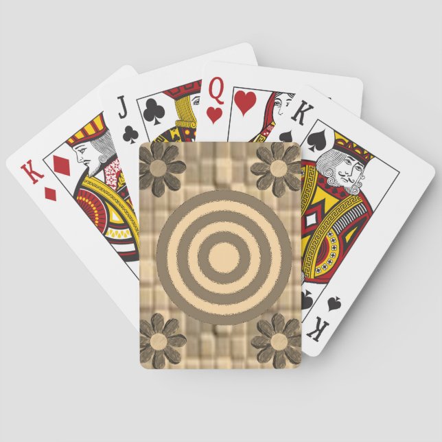 Baralho de Cartas de Jogar Florais (Verso)
