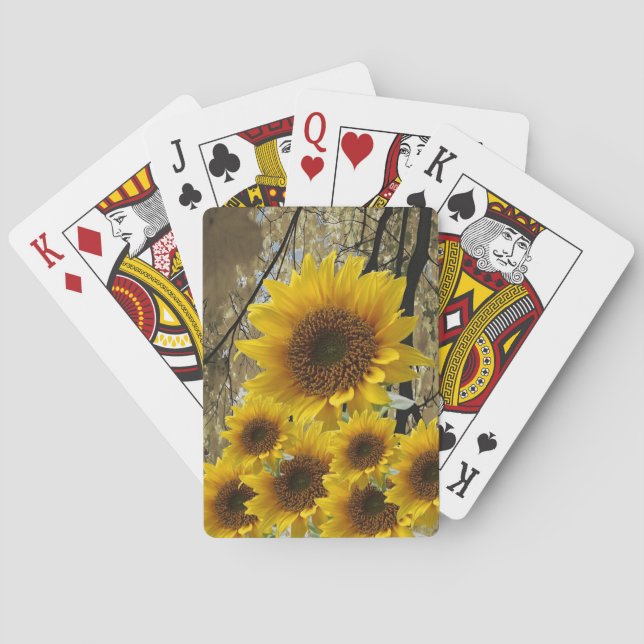 Baralho de Cartas de Jogar Girassol (Verso)