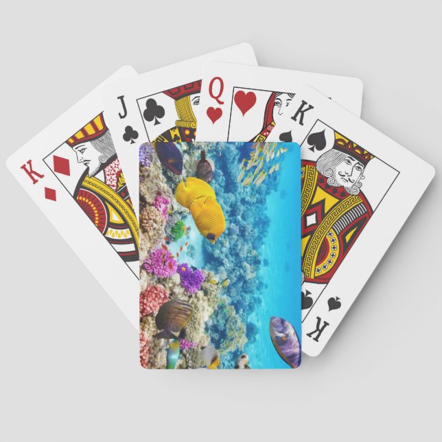 Baralho de Cartas de Peixes Lindos (Verso)