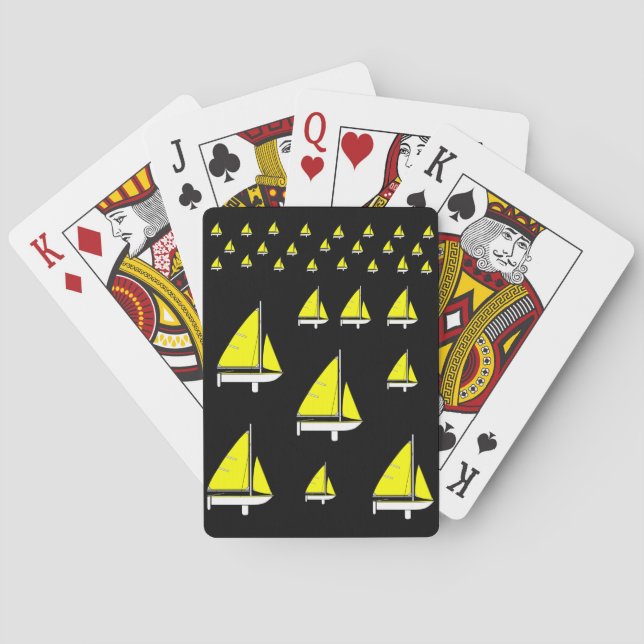 Baralho de Cartas de Velho Barco à Vela (Verso)