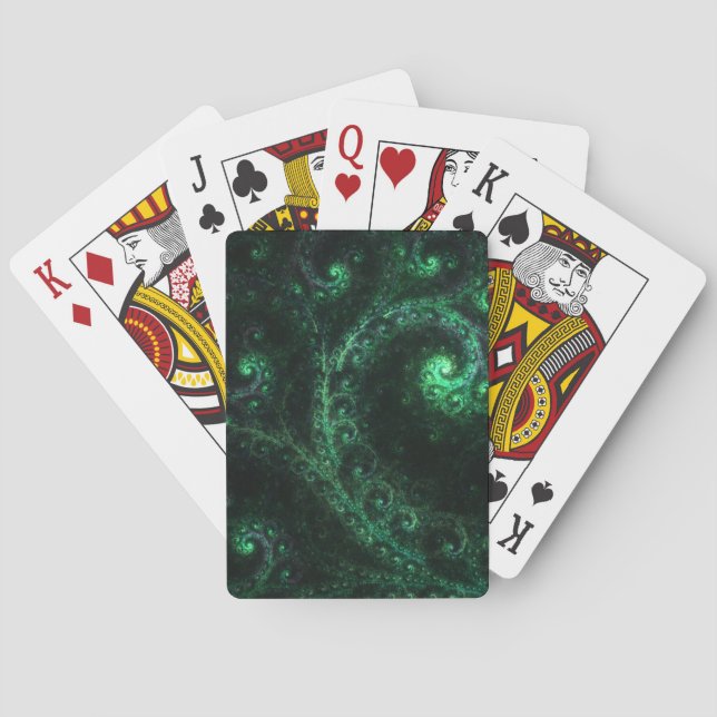 Baralho de Cartas Fractal Espiral dos Antigos (Verso)