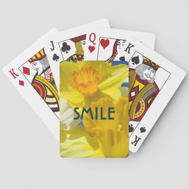 baralho de cartas SMILE Narcisos Flores de Primave (Verso)