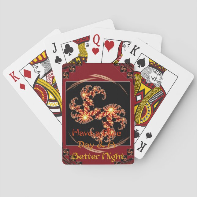 Baralho de Poker Nice Day Energy: Red Swirl Dynami (Verso)