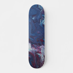 Baralho de Skate Abstrato Azul 3 do Pacífico