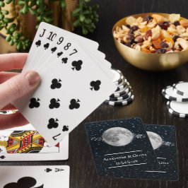 Baralho Deck de Cartão de Favor do Casamento Lunar