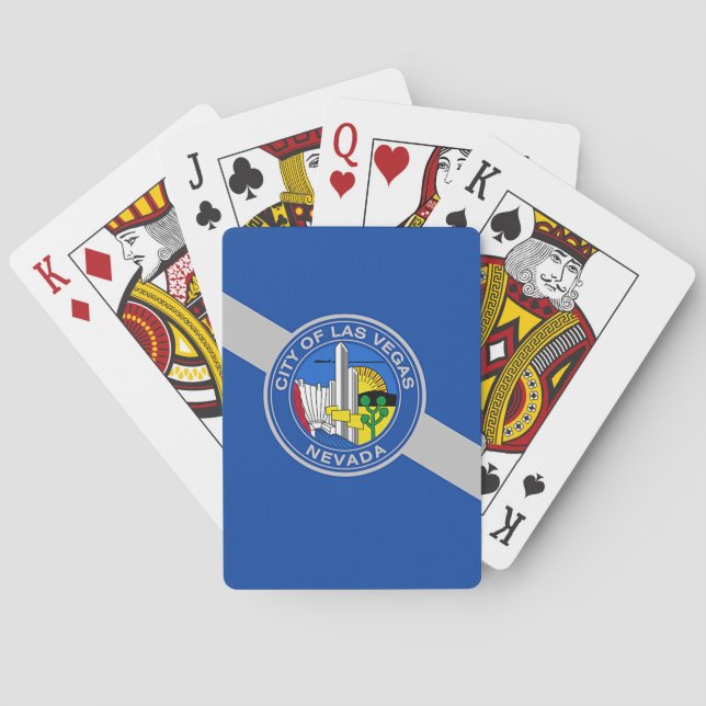 Baralho Deck Playing Cards with Flag of Las Vegas, USA (Verso)