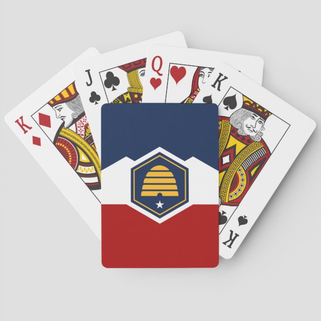 Baralho Deck Playing Cards with new Flag of Utah (Verso)