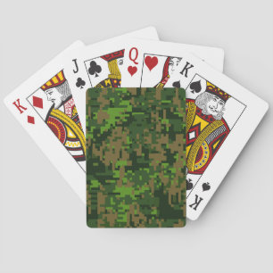 Baralho Decoração verde da camuflagem de Digitas do esti