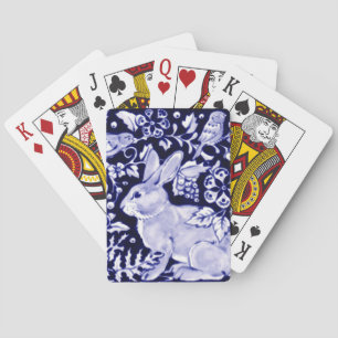 Baralho Dedham Blue Rabbit, Classic Blue & White Design Pl