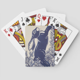 Baralho Dedham Blue Rabbit, Vintage Blue & White Design