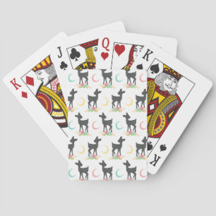 Baralho Deer Pattern, Baby Deer, Boho, Flores, Lua
