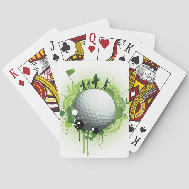 Baralho Deixe-nos Tee fora para o golfe (Verso)