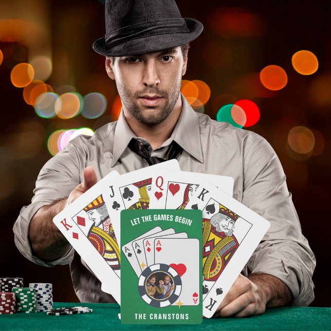 Baralho Deixe Os Jogos Começarem Com O Design Poker Chip (Criador carregado)