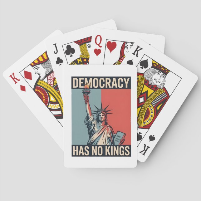 Baralho Democracy Has No Kings Liberity Status American (Verso)