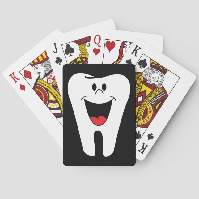 Baralho Dente sorridente animado (Verso)
