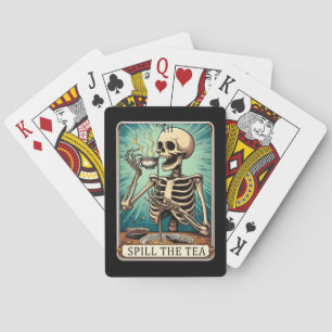 Baralho Derramar Os Cartões De Poker De Tea Tarot
