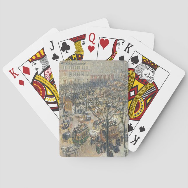 Baralho DES Italiens do bulevar, manhã, luz solar, 1897 (Verso)