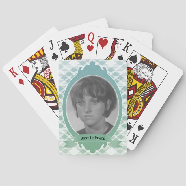 Baralho descansar em um presente memorial de paz (Verso)