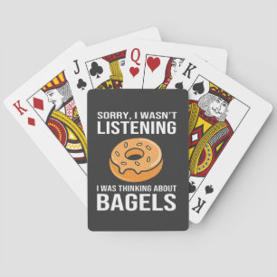 Baralho Desculpe, estava pensando em Bagels judeu Hanukkah