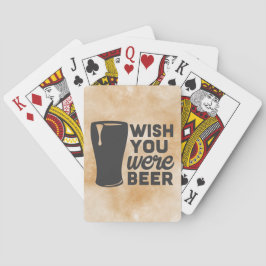 Baralho Desejo você era cartões de jogo da cerveja