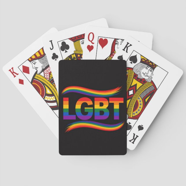 Baralho Desenho Arco-íris Orgulho LGBT (Verso)