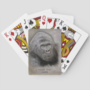 Baralho Desenho de Gorilla Artist