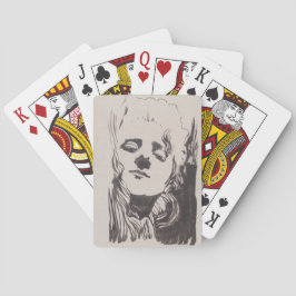 Baralho Desenho de uma mulher de "Ver Sacrum" (Moser)